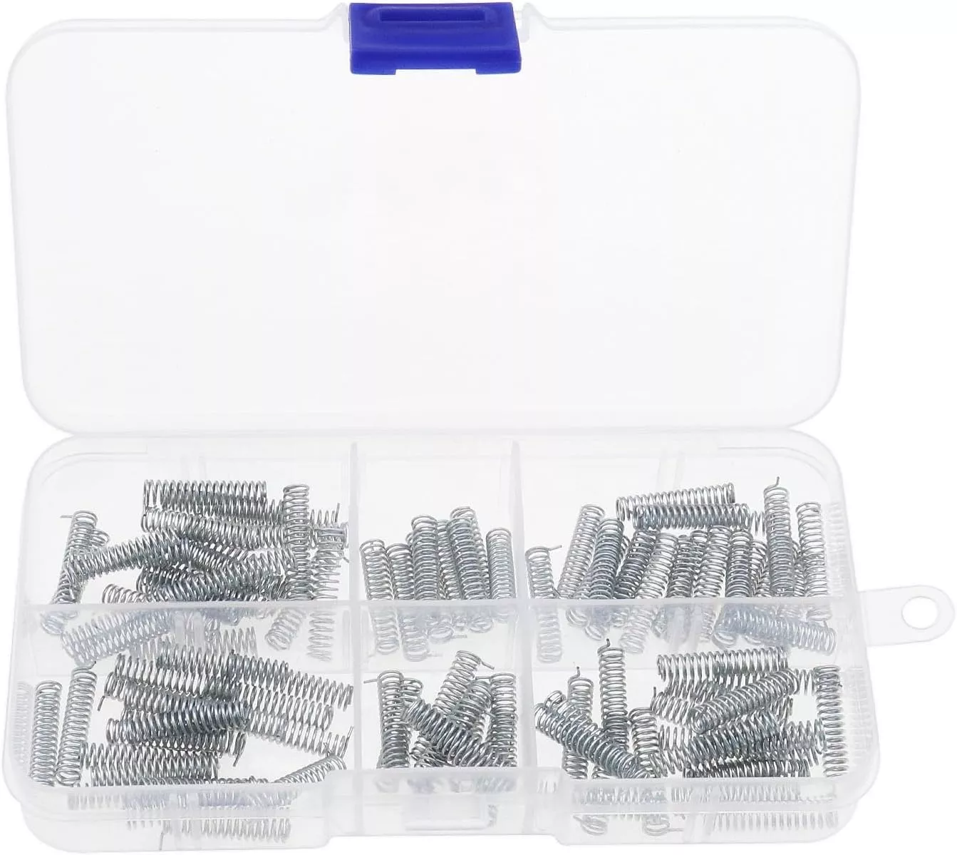 100PCS Car Remote Flip Key Blade Axis Lock Spring Stainless Steel 20mm Length 4mm Diameter 3mm Inner Diameter Key Blade Replacement Parts