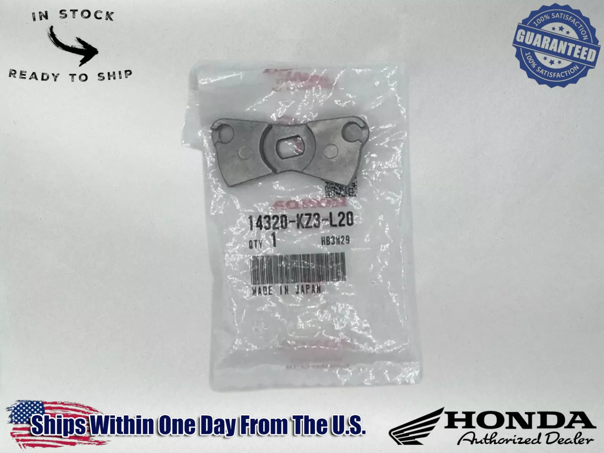 Honda OEM (03-07) CR250R Valve Cable Guide 14320-KZ3-L20