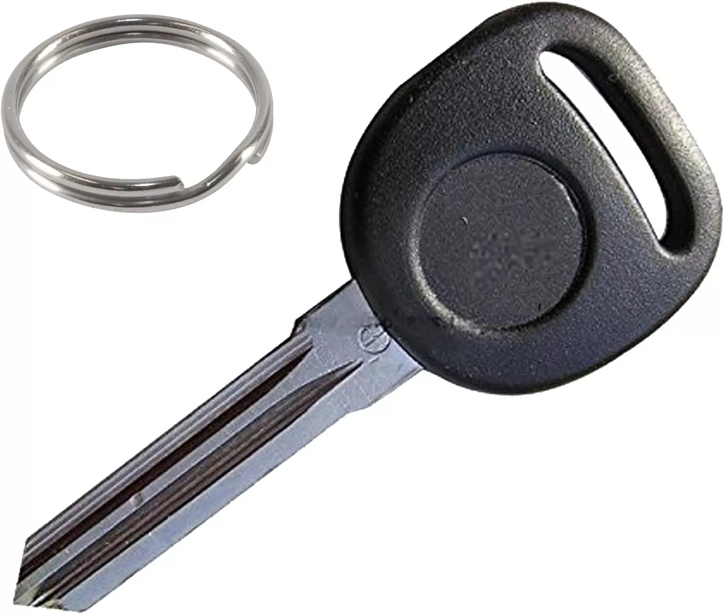 New Transponder Key for Chevrolet Impala 2006-2013 Replacement Ignition Chipped Key B111 with Chip ID46 Circle Plus